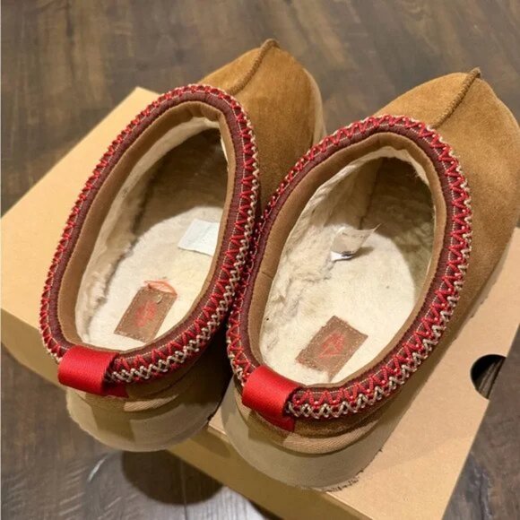 UGG Tazz Chestnut Platform Mule Clog Slipper - Picture 4 of 7